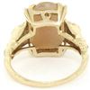 Image 7 : Vintage 14kt Yellow Gold Carved Shell Cameo Floral Ring