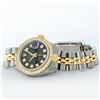 Image 5 : Rolex Ladies 2 Tone 14K Black Diamond Bezel & 1 ctw Bezel Datejust