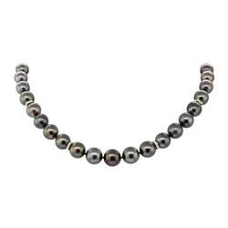 0.44 ctw Diamond and Tahitian Pearl Necklace