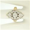Image 4 : 14k Two Tone Gold .55 ctw European Diamond Solitaire Ring