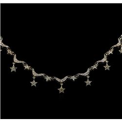 1.22 ctw Diamond Necklace - 14KT White Gold