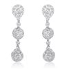 Image 1 : 14k White Gold 0.75CTW Diamond Earrings, (I1-I2/H)