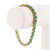 Image 3 : 13.72 ctw Emerald and 1.79 ctw Diamond 14K Yellow Gold Bracelet