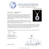 Image 3 : 1.36 ctw Tanzanite and Diamond Pendant With Chain - 14KT White Gold