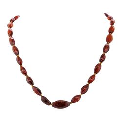 Twenty Four Inch Cherry Colored Baltic Amber Necklace