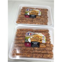 OlymelGourmet Duo Maple & Black Pepper Sausage (2 x 675g)