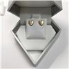Image 2 : 14K Yellow Gold Heart Shaped Earrings, Made in Canada, Suggested Retail Value $200