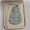 Image 1 : 14K Yellow Gold Jade Pendant, Made in Canada, Suggested Retail Value $600