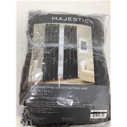 Majestic Grommet Curtain Panel With Light Blocking Liner (51in x 84in)