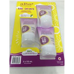 Alba Botanica Kids SPF 40 Lotion (3 x 113ml)