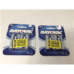 Rayovac 9V Batteries (2 x 2)