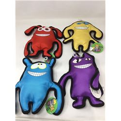 Lot of Squeekers Canvas Dog Toys (4)