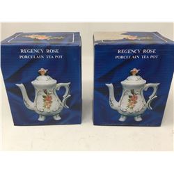 Regency Rose Porcelain Tea Pot (2sets)