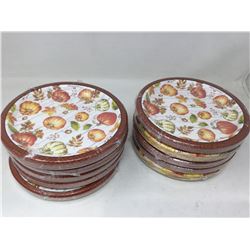 Lot of Disposable Autumn Plates