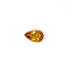 0.76 ct yellow tourmaline pear cut