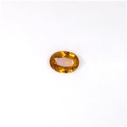 0.97 ct yellow tourmaline oval cut