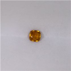 0.51 ct yellow tourmaline princess cut