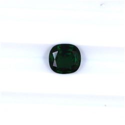1.73 ct natural chrome tourmaline cushion cut