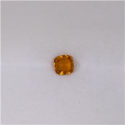 0.48 ct yellow tourmaline princess cut
