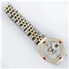 Image 7 : Rolex Ladies 2 Tone 14K MOP & Ruby Diamond Datejust Wriswatch