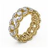 Image 2 : 7.42 ctw Marquise Cut Diamond Eternity Band 18K Yellow Gold