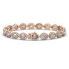 Image 2 : 14.28 ctw Pear Cut Diamond Micro Pave Bracelet 18K Rose Gold