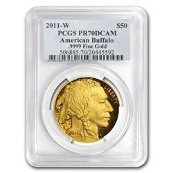 2011-W 1 oz Proof Gold Buffalo PR-70 PCGS