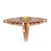 Image 2 : 4.57 ctw Canary Citrine & Diamond Ring 18K Rose Gold