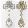 Image 3 : 6.5 ctw Pear Cut Diamond Designer Earrings 18K Yellow Gold
