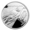 Image 1 : 2018 1/2 oz Silver PyeongChang Winter Olympic Luge Proof