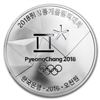 Image 2 : 2018 1/2 oz Silver PyeongChang Winter Olympic Luge Proof