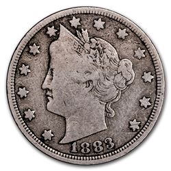 1883 Liberty Head V Nickel w/Cents VG