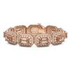 Image 1 : 52.65 ctw Morganite & Diamond Victorian Bracelet 14K Rose Gold
