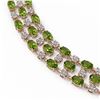 Image 3 : 56.93 ctw Tourmaline & Diamond Necklace 10K Rose Gold