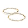 Image 1 : 2.75 ctw Diamond VS/SI 37 MM Hoop Earrings 14k Yellow Gold