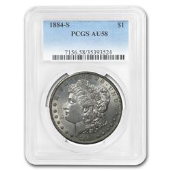 1884-S Morgan Dollar AU-58 PCGS