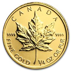 2011 Canada 1/4 oz Gold Maple Leaf BU