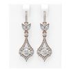 Image 1 : 5.27 ctw Diamond Earrings 18K Rose Gold