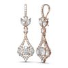 Image 2 : 5.27 ctw Diamond Earrings 18K Rose Gold