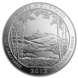 2013 5 oz Silver ATB White Mountain National Park, NH