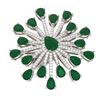 Image 3 : 11.74 ctw Emerald & Diamond Ring 18K White Gold