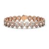Image 1 : 15.85 ctw Pear Cut Diamond Micro Pave Bracelet 18K Rose Gold