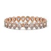 Image 2 : 15.85 ctw Pear Cut Diamond Micro Pave Bracelet 18K Rose Gold