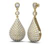 Image 2 : 11.35 ctw Diamond Earrings 18K Yellow Gold