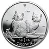 Image 1 : 2003 Isle of Man 1 oz Silver Balinese Cats Proof