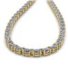 Image 2 : 26 ctw Oval Certified SI Diamond Necklace 14K Yellow Gold