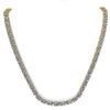 Image 3 : 26 ctw Oval Certified SI Diamond Necklace 14K Yellow Gold