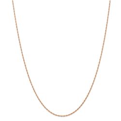14k Rose Gold 1.15 mm Cable Rope Chain - 18 in.