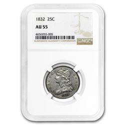 1832 Capped Bust Quarter AU-55 NGC