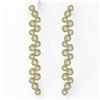 Image 2 : 2 ctw Diamond Designer Earrings 18K Yellow Gold